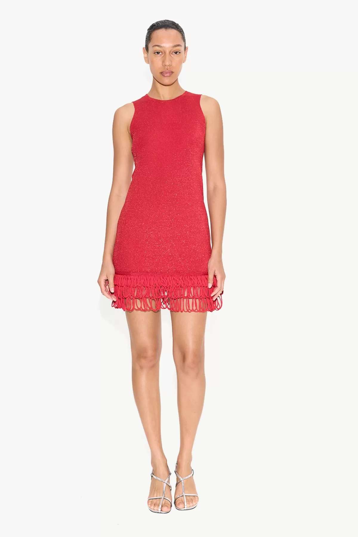 Clothing<SIMONMILLER Albers Knit Mini Dress in Lucky Red luckyred