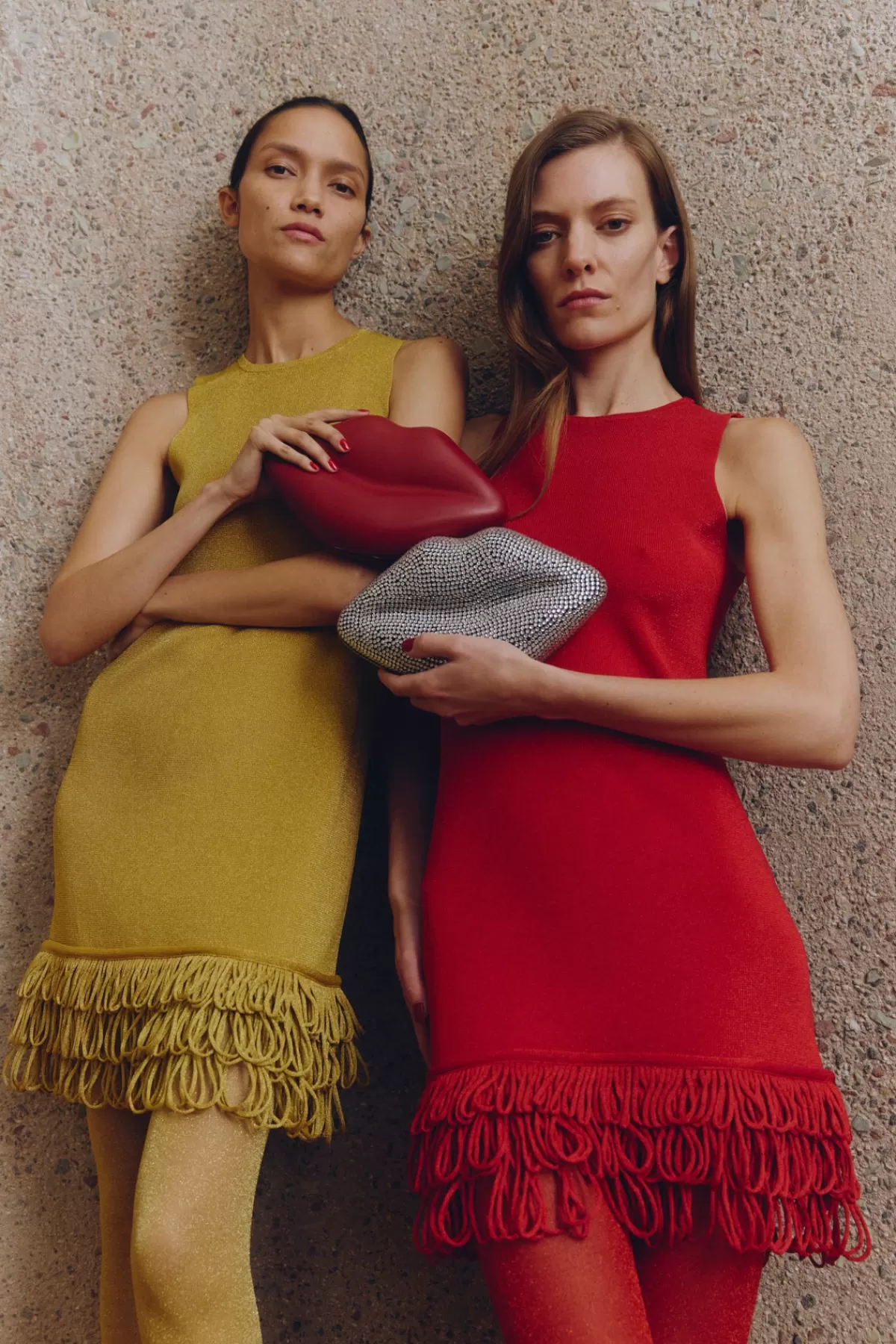 Clothing<SIMONMILLER Albers Knit Mini Dress in Lucky Red luckyred