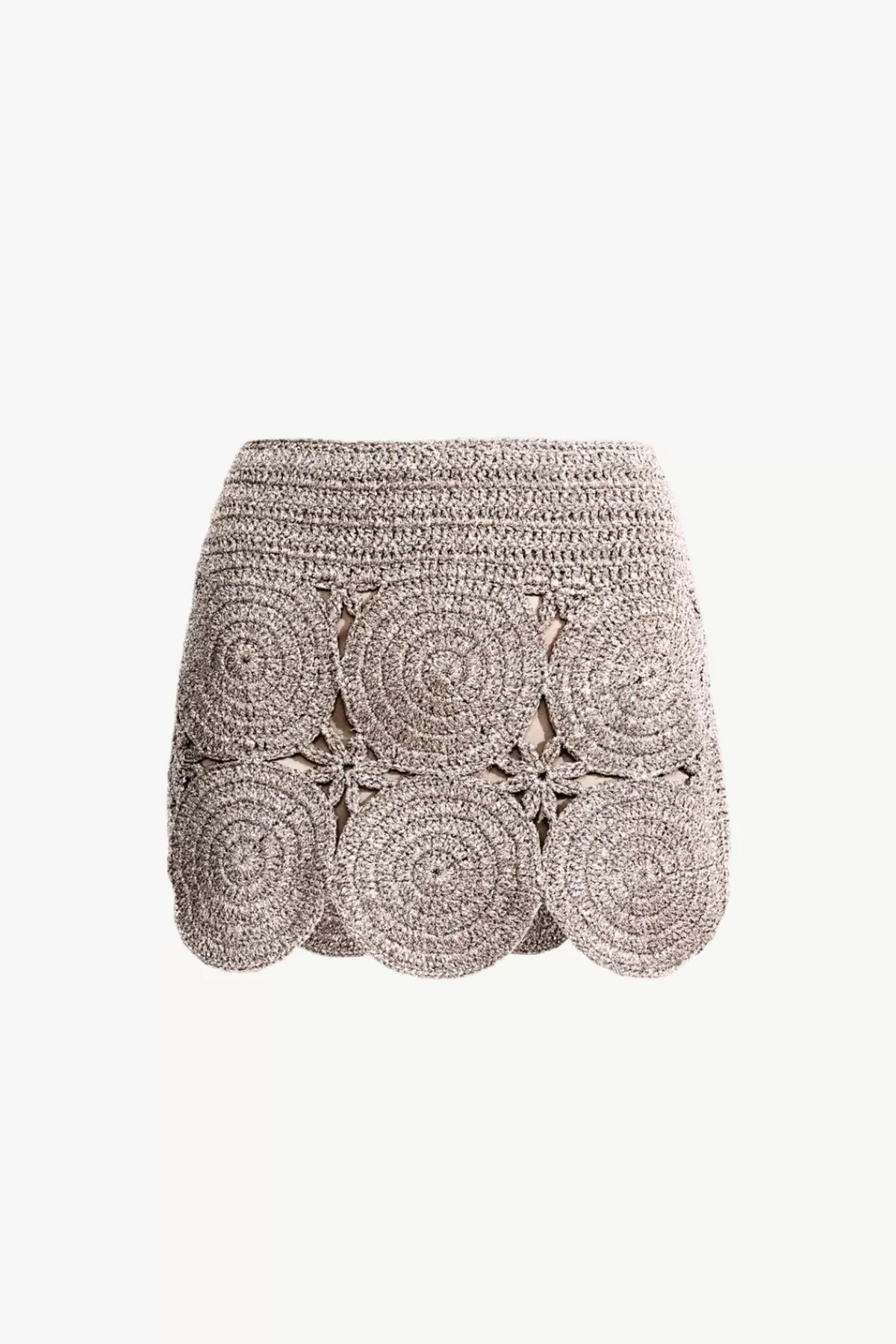 Bottoms<SIMONMILLER Beep Beep Mini Skirt in Satellite Silver satellitesilver
