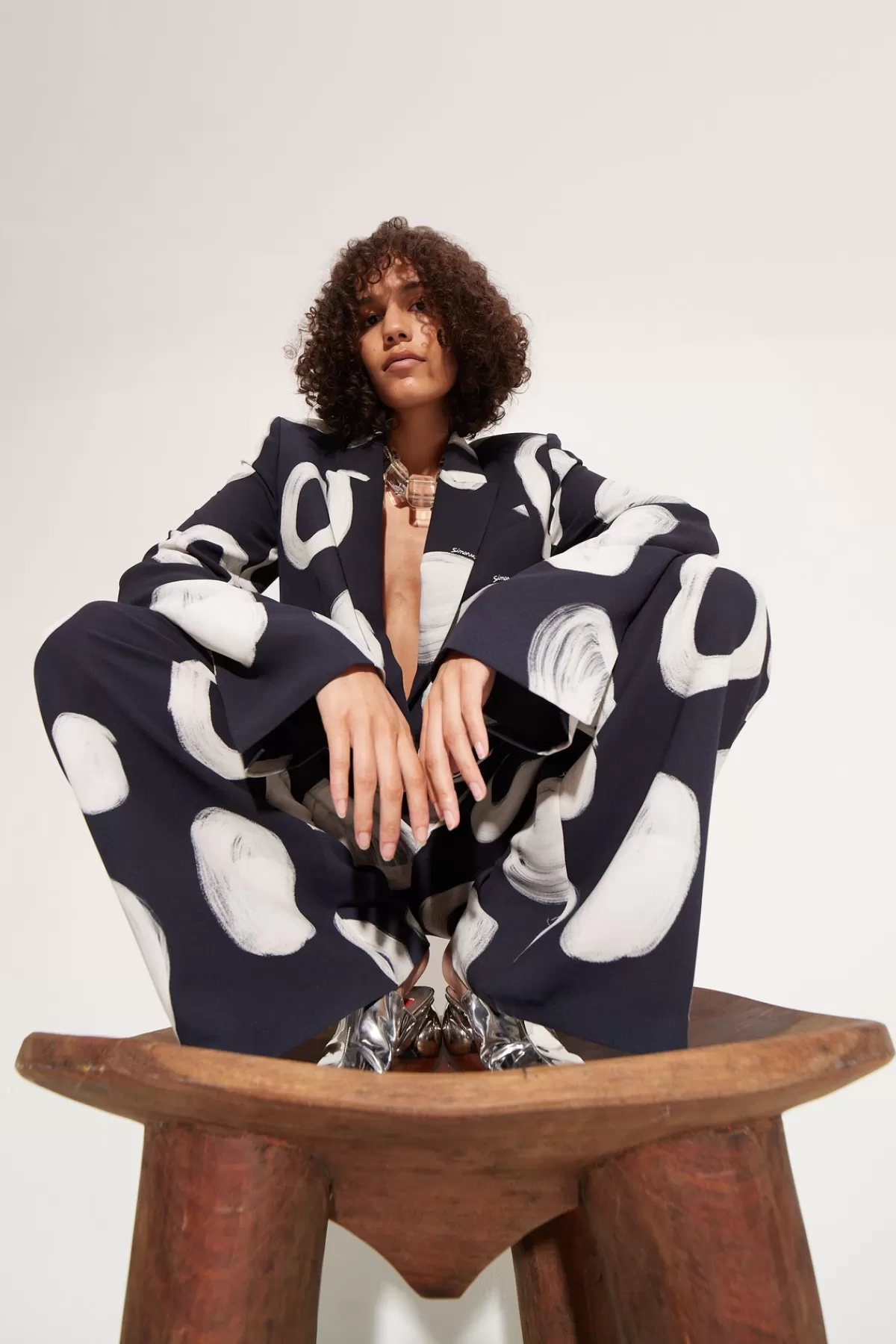 Sets<SIMONMILLER Bloo Painted Crepe Pant in Painted Dot painteddot