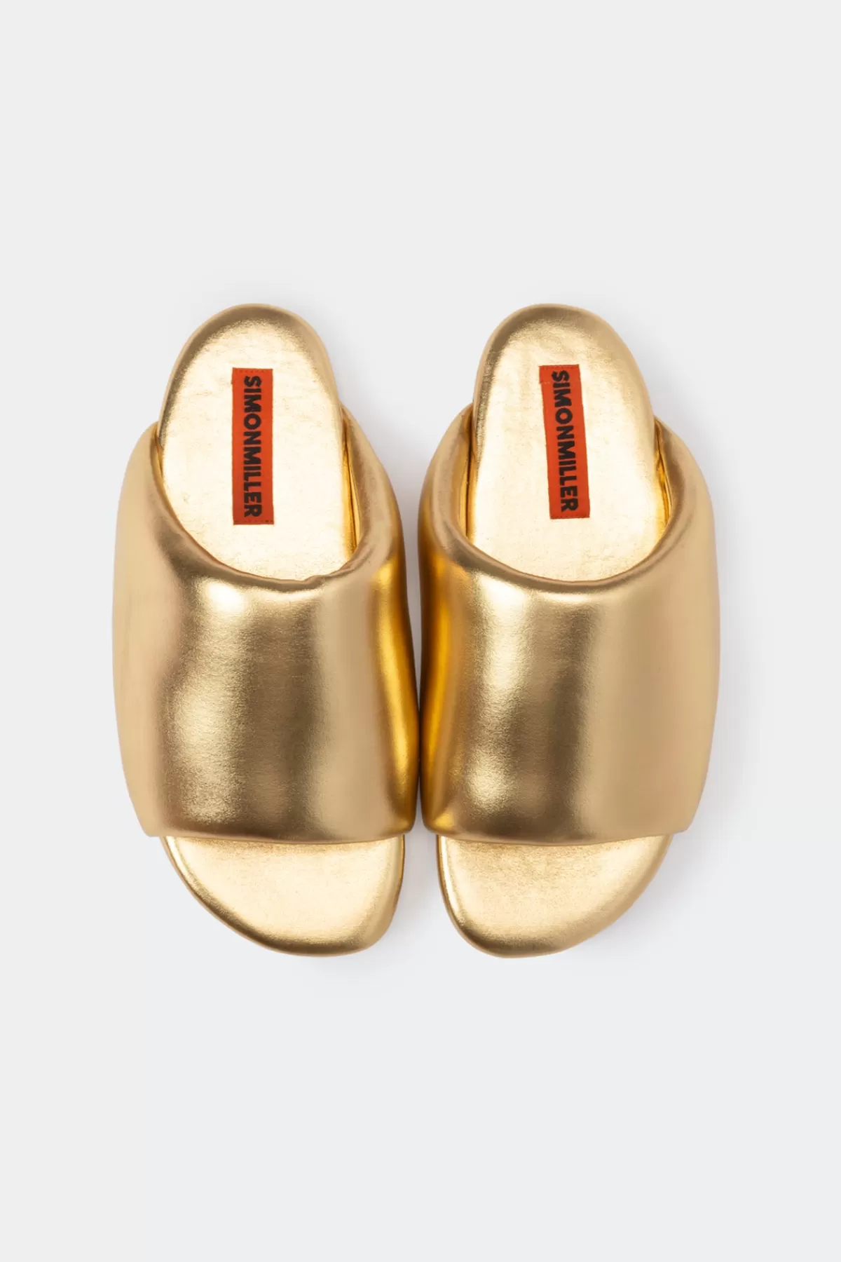 Flats<SIMONMILLER Bubble Slide in Star Gold stargold