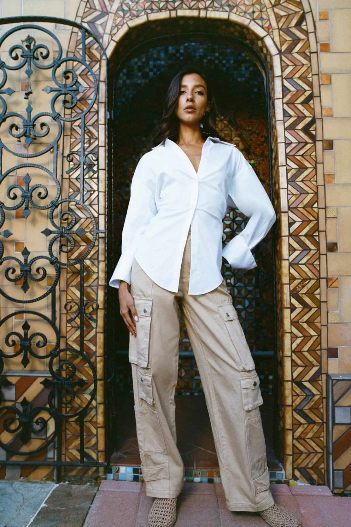Bottoms<SIMONMILLER Campo Twill Pant in khaki