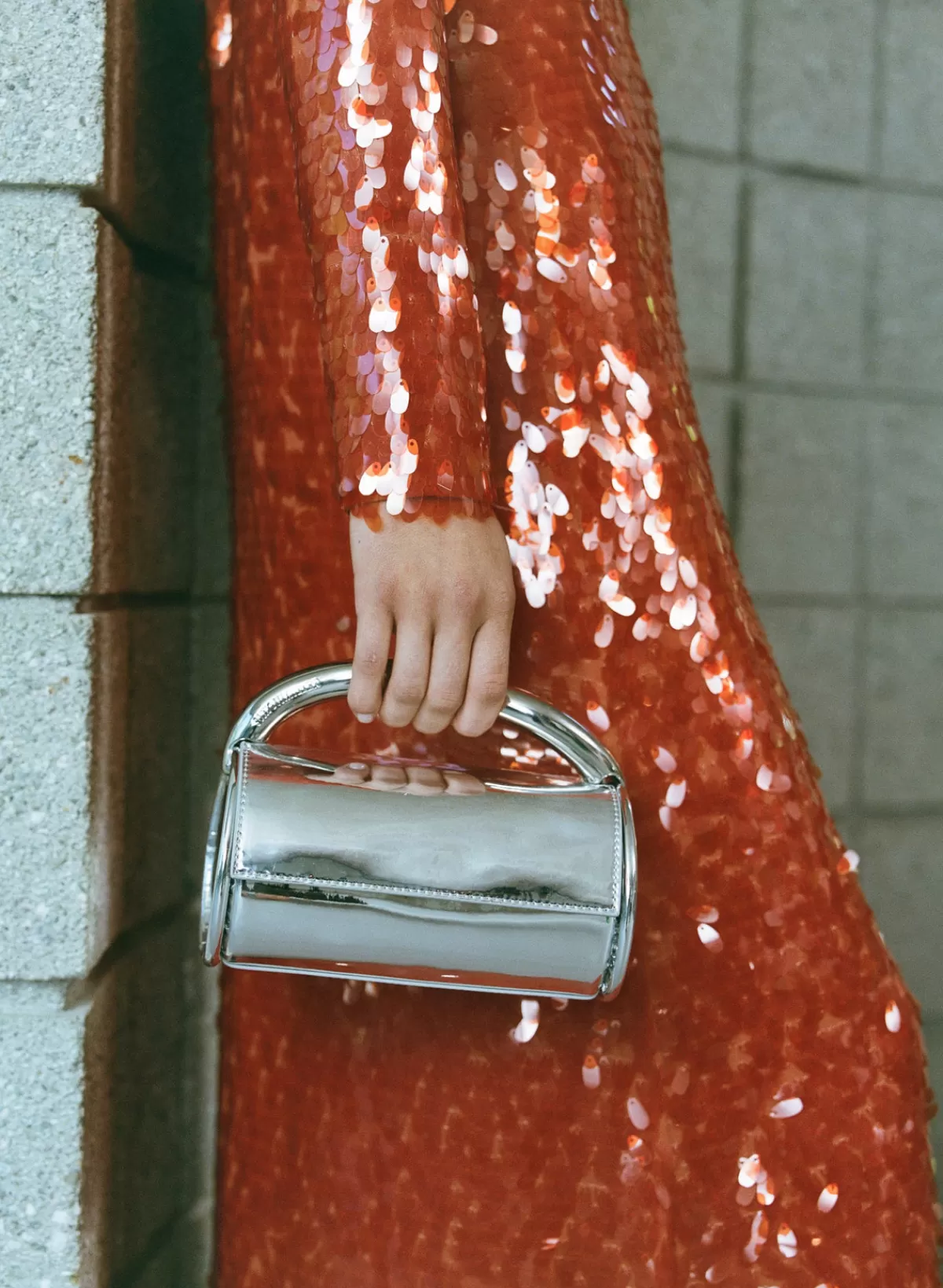Bags<SIMONMILLER Chrome Can Can Bag in silver