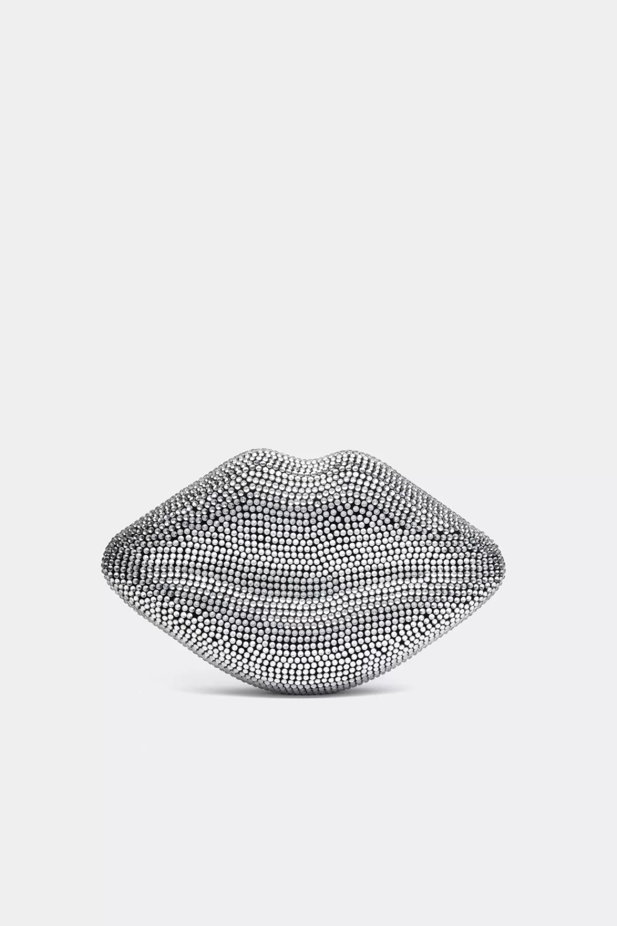 Bags<SIMONMILLER Crystal Lip Clutch in Black/Clear black/clear