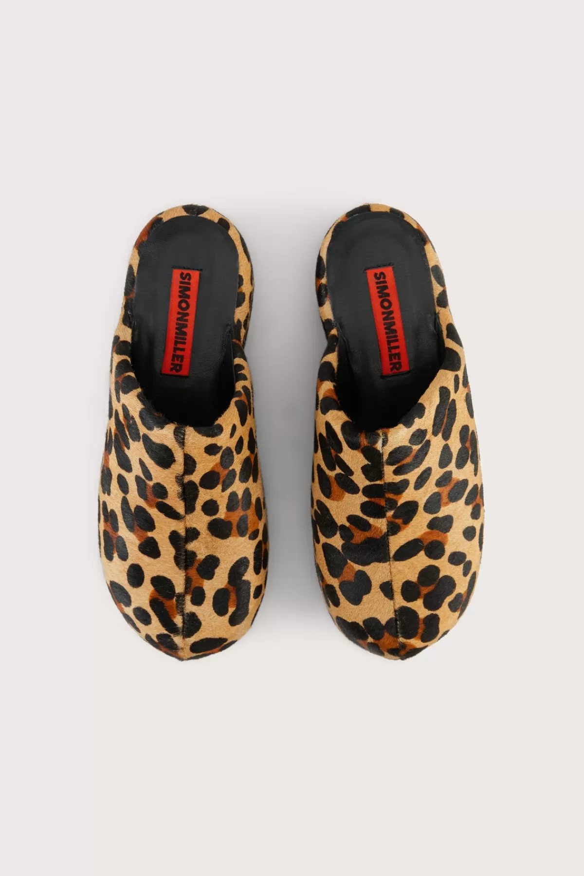 Bubble Clogs<SIMONMILLER Haircalf Platform Bubble Clog in Cheetah Scramble cheetahscramble