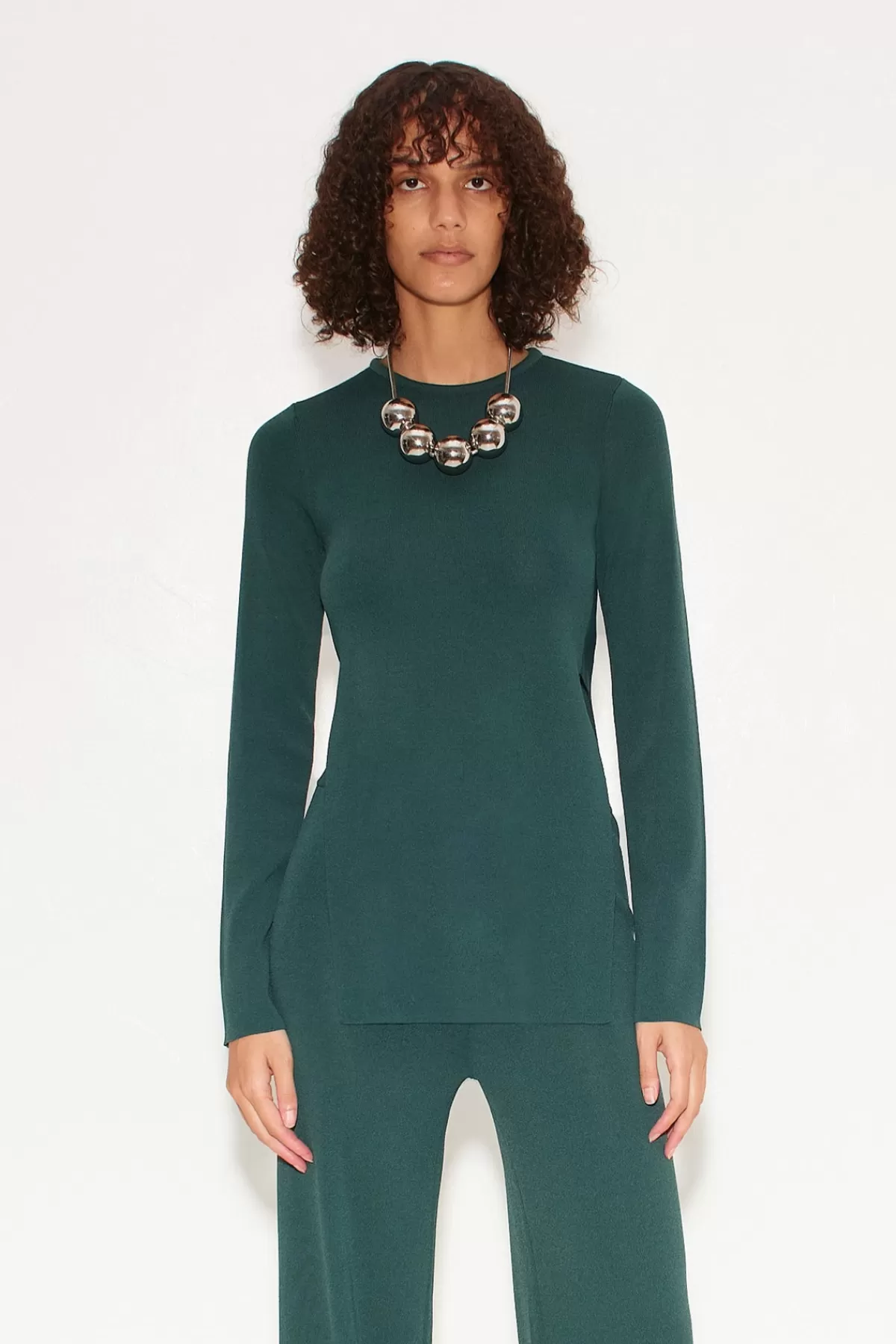 Knits By' Essentials<SIMONMILLER Knits By Canoga Long Sleeve Top in fern