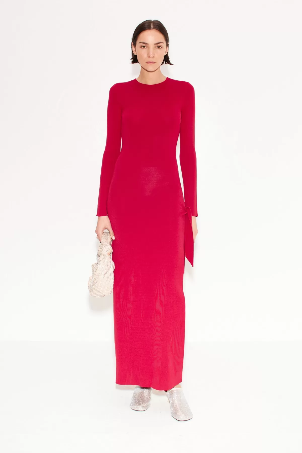 Knits By' Essentials<SIMONMILLER Knits By Long Sleeve Junjo Dress in sangria