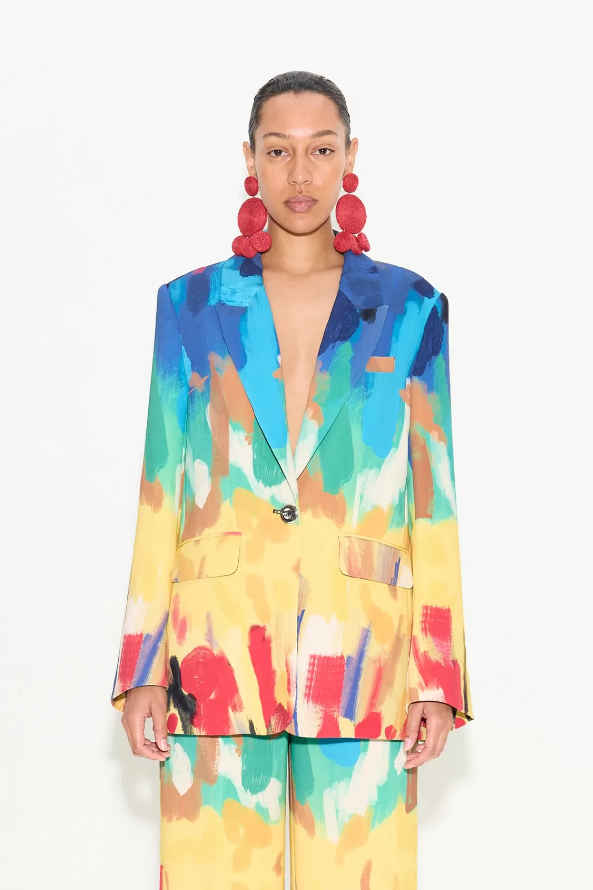 Outerwear<SIMONMILLER Lennox Crepe Jacket in Palette Print paletteprint
