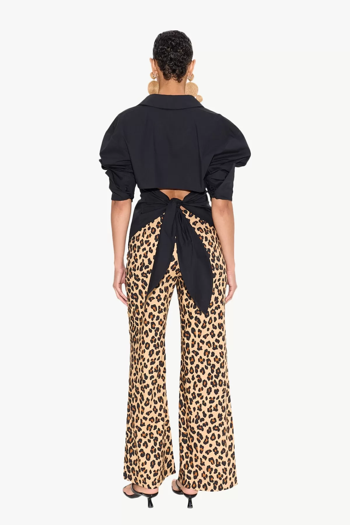 Poplin<SIMONMILLER Loch Button Up in black