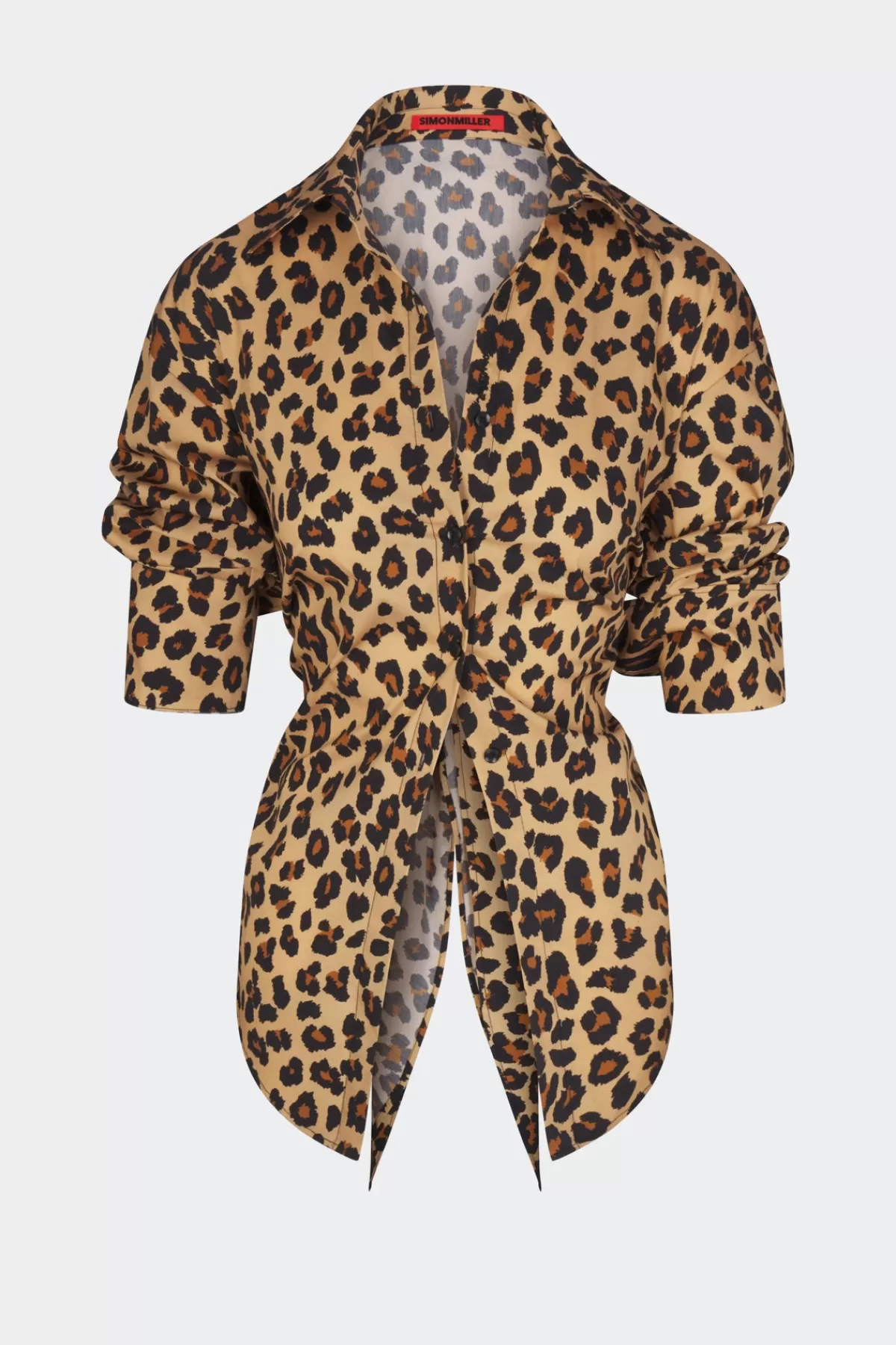 Poplin<SIMONMILLER Loch Poplin Button Up in cheetah