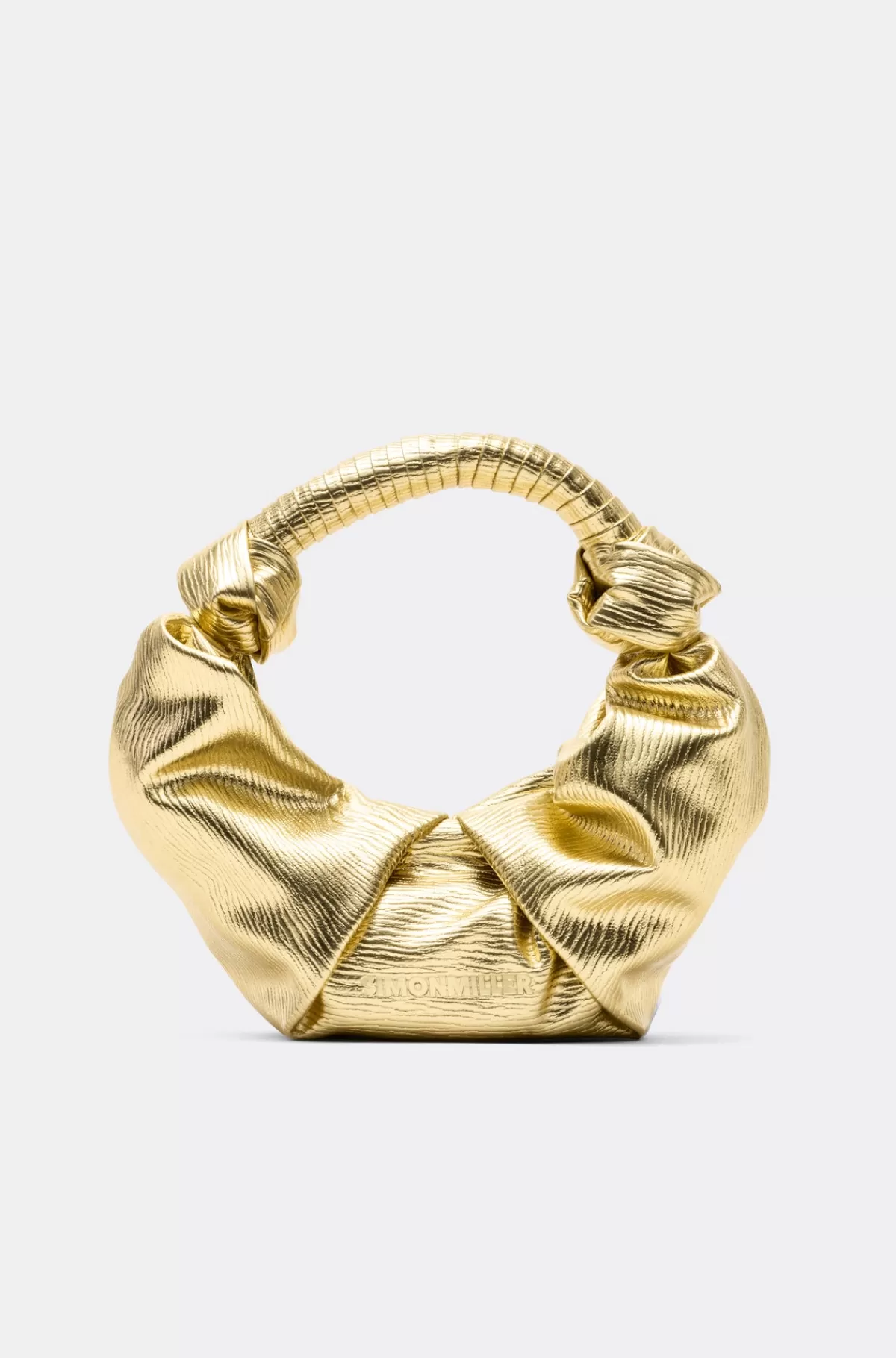 Bags<SIMONMILLER Lopsy Bag in Textured Star Gold texturedstargold