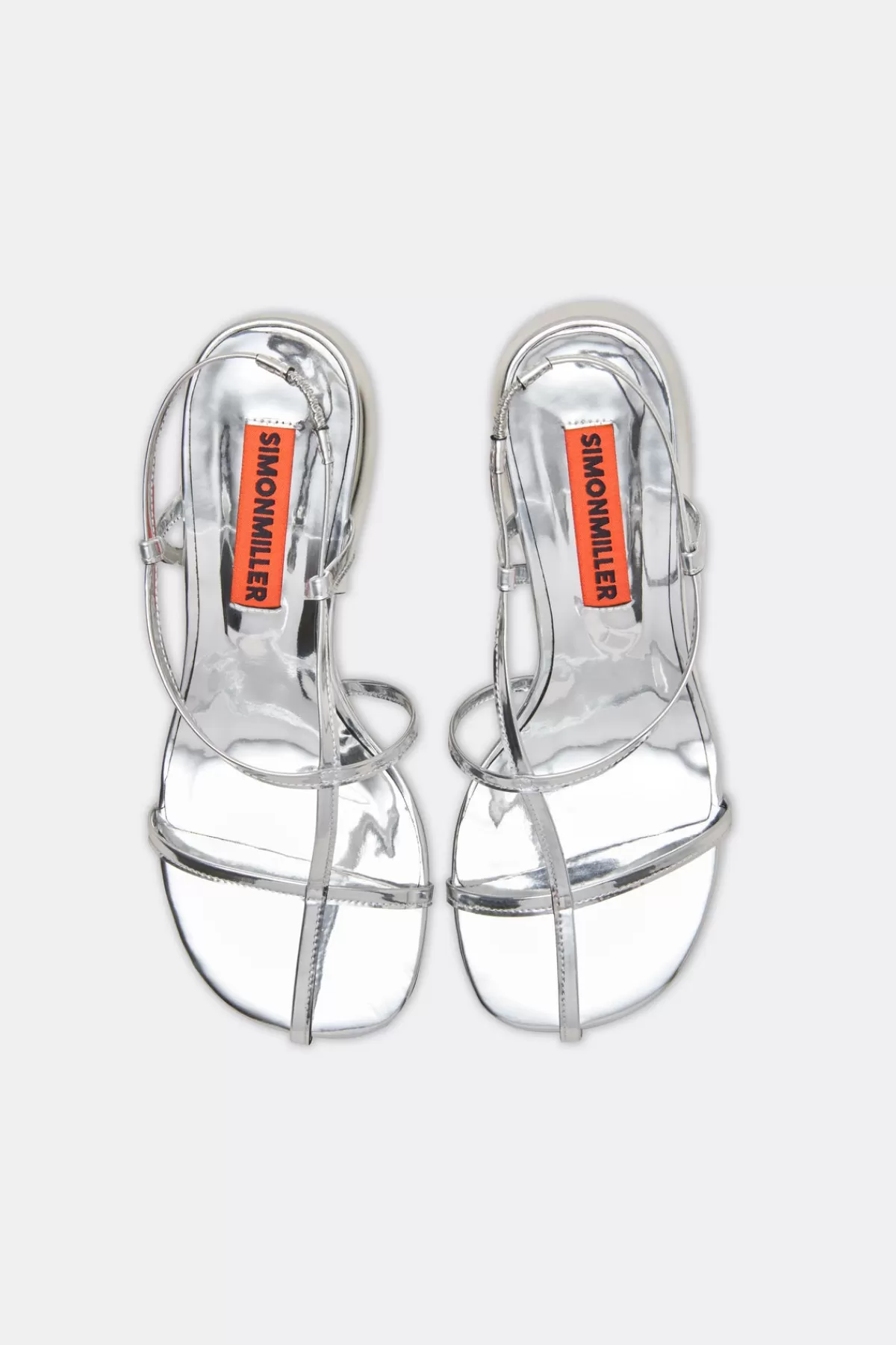 Heels<SIMONMILLER Moderno Sandal in silver