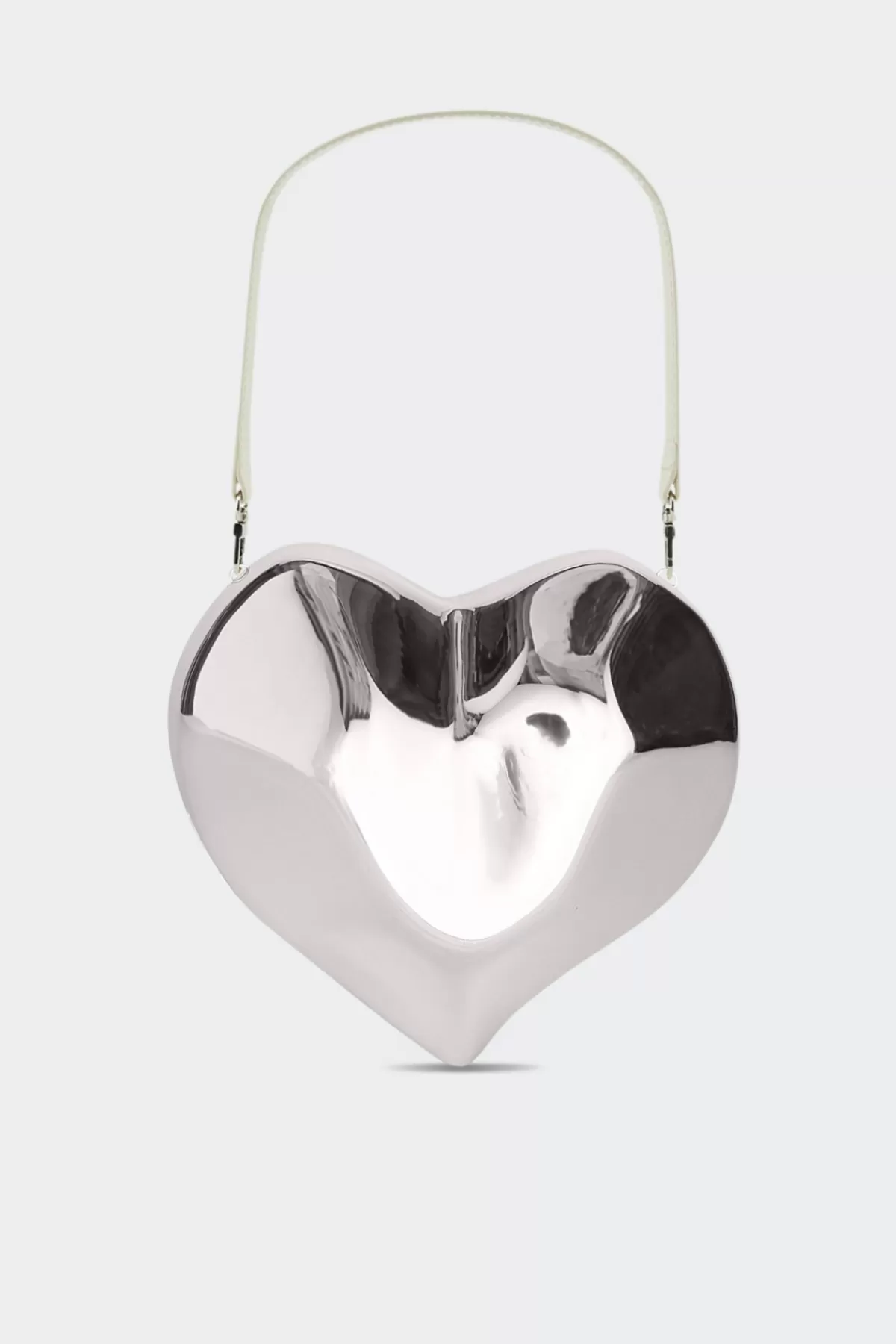 Bags<SIMONMILLER Molded Heart Bag in silver