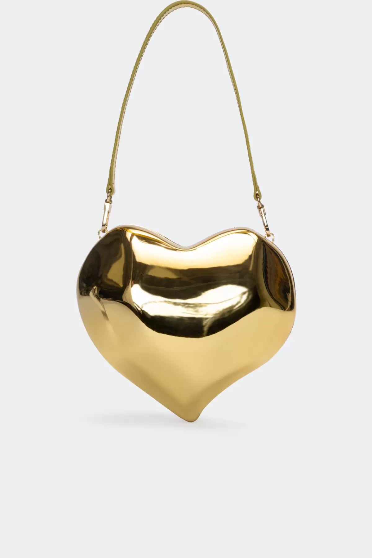 Bags<SIMONMILLER Molded Heart Bag in Star Gold stargold