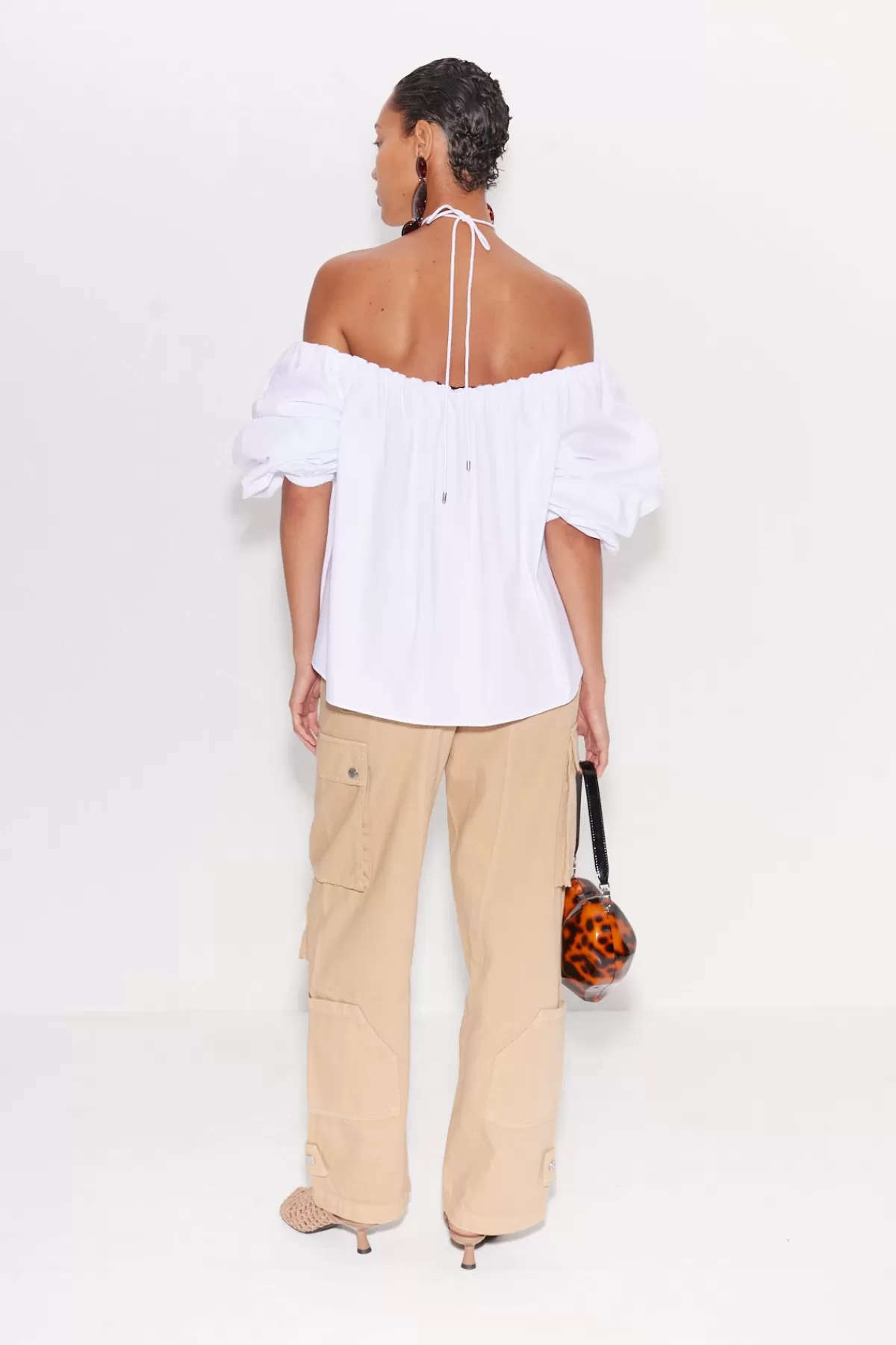 Tops<SIMONMILLER Oleander Poplin Top in macadamia