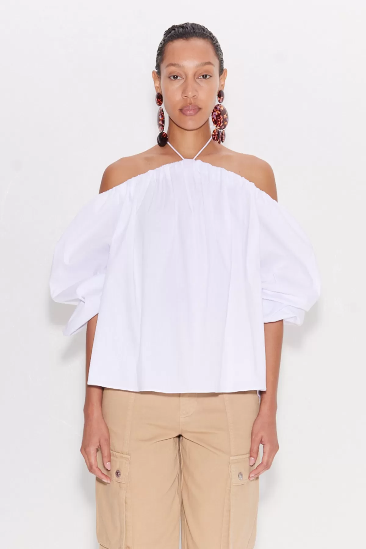 Clothing Rtw | Clothing<SIMONMILLER Oleander Poplin Top in macadamia