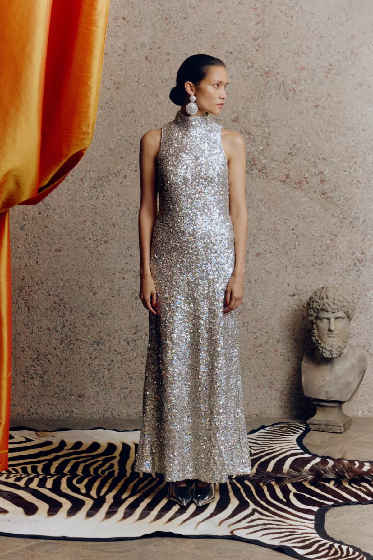 Clothing Rtw | Clothing<SIMONMILLER Sculpty Sleeveless Sequin Dress in iridescent