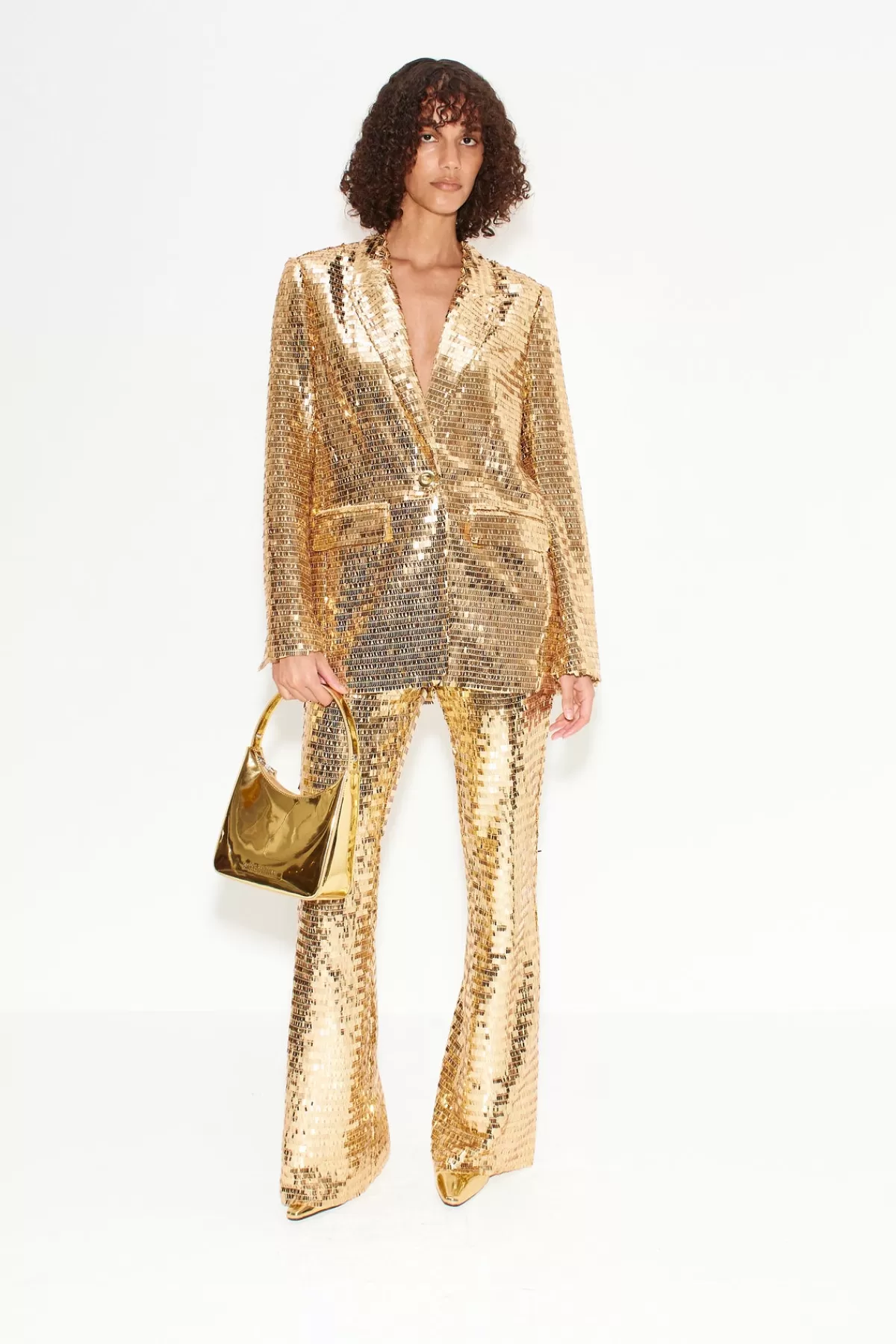 Bottoms<SIMONMILLER Sequin Robo Pant in Star Gold stargold