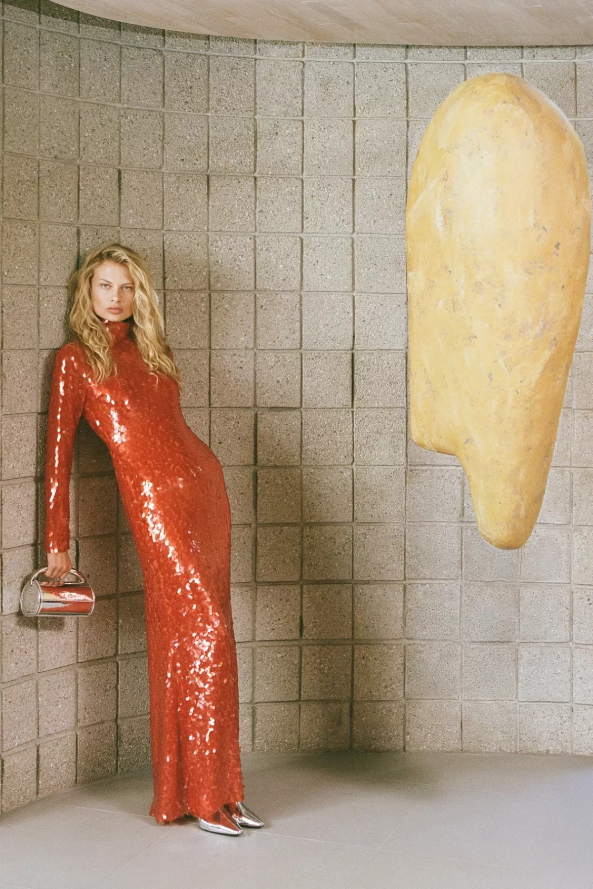 Clothing Rtw | Clothing<SIMONMILLER Sequin Sculpty Dress in chili