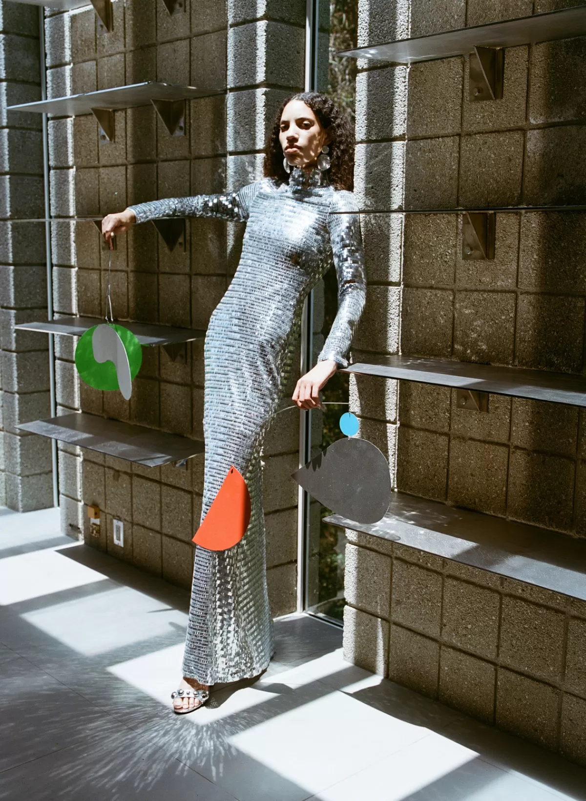 Clothing Rtw | Clothing<SIMONMILLER Sequin Sculpty Dress in Satellite Silver satellitesilver