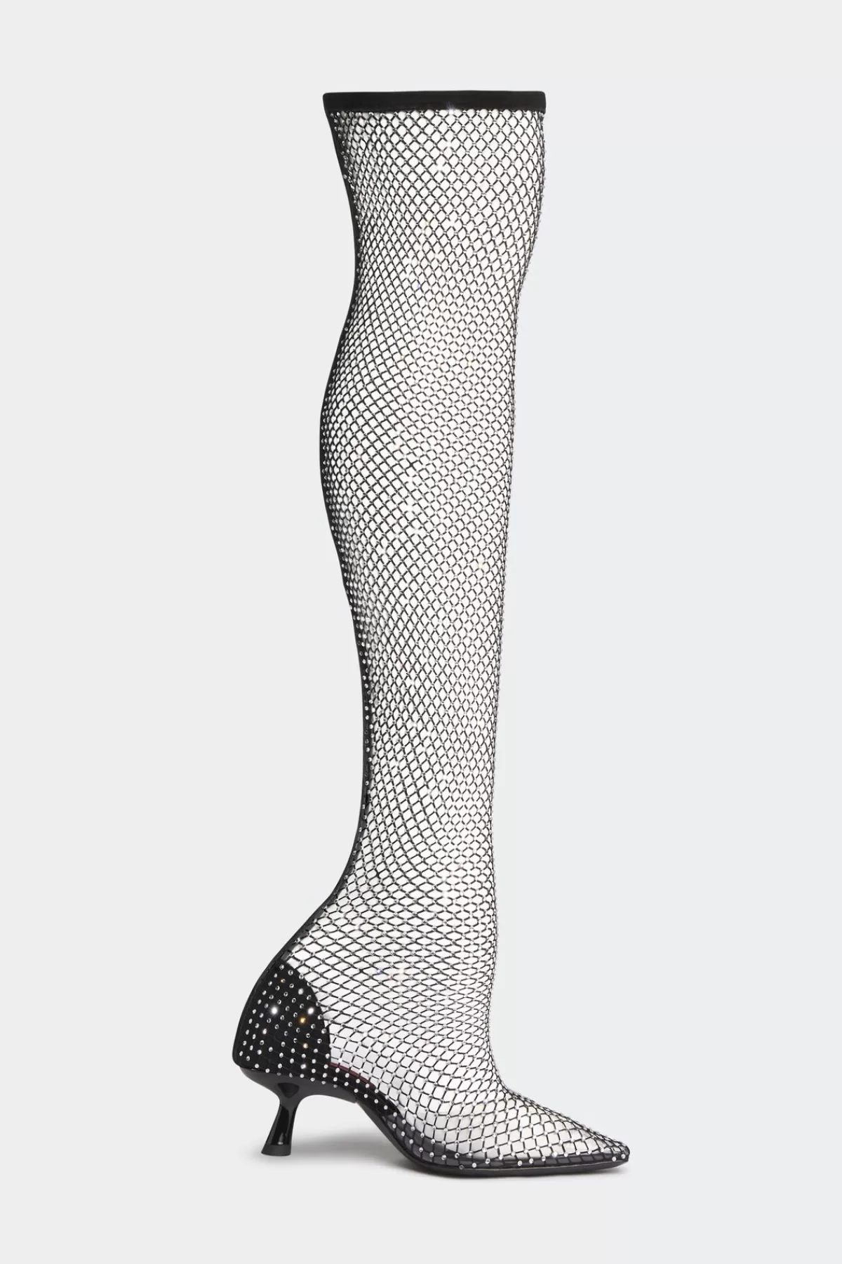 Boots<SIMONMILLER Stocking Boot in Black/Clear black/clear