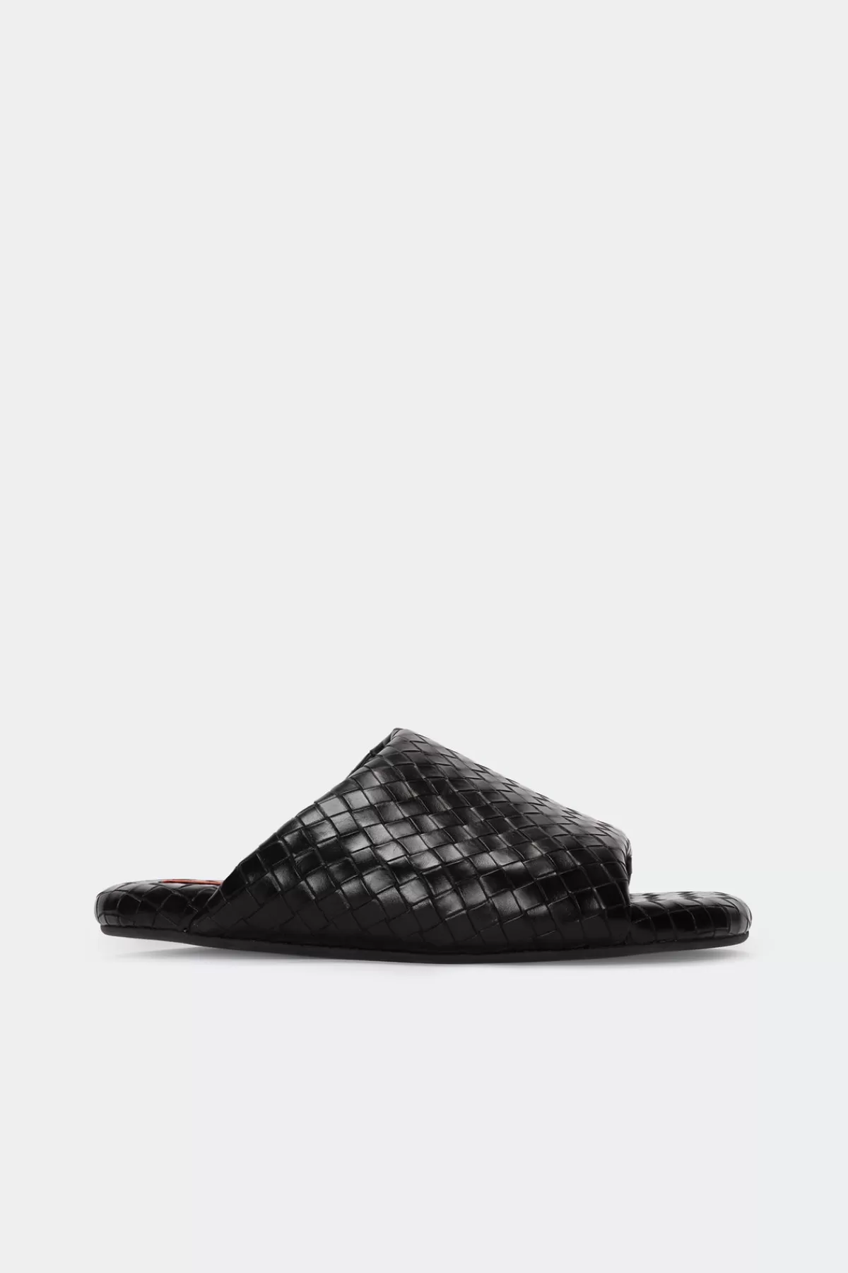 Flats<SIMONMILLER Woven Bubble Slide in black