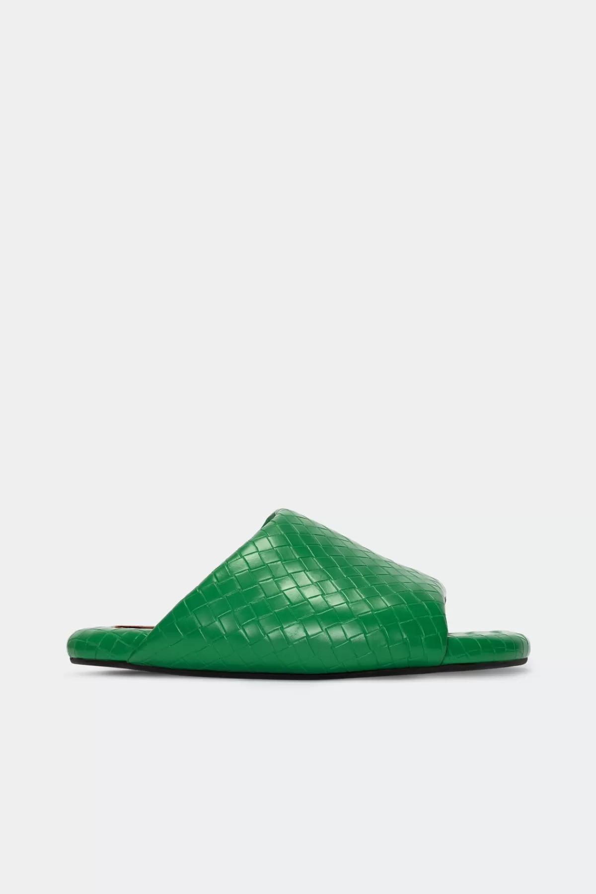 Flats<SIMONMILLER Woven Bubble Slide in Gummy Green gummygreen