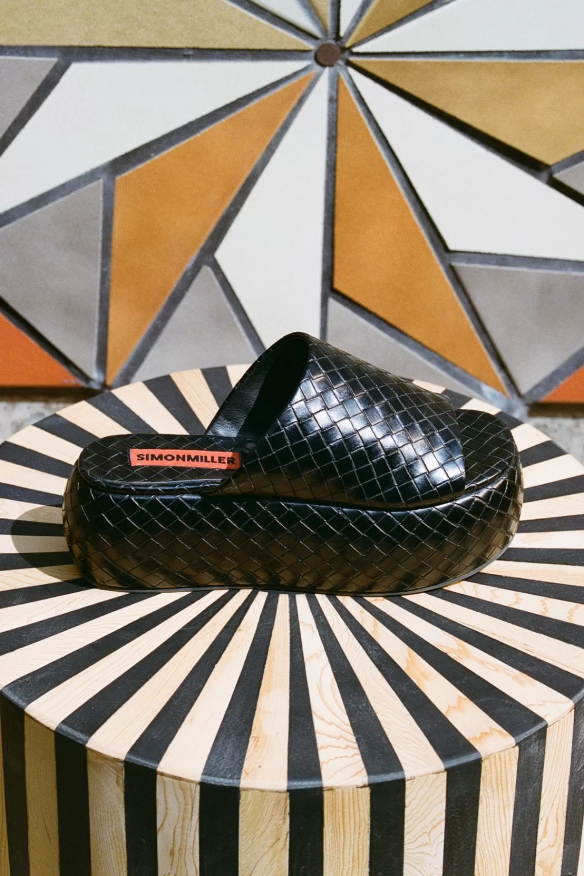 Shoes<SIMONMILLER Woven Cloudy Platform in black