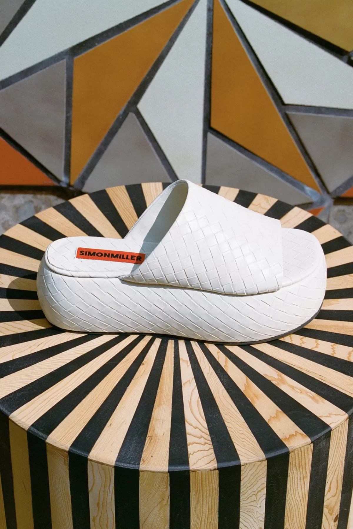 Shoes<SIMONMILLER Woven Cloudy Platform in macadamia