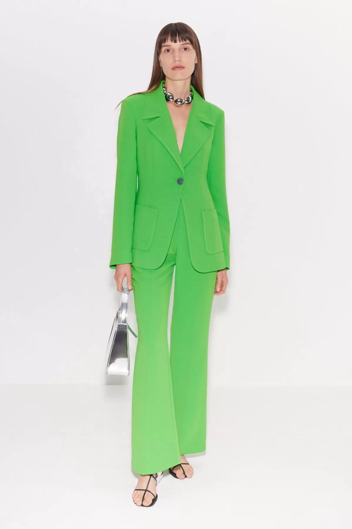 Bottoms<SIMONMILLER Zypresse Crepe Pants in Gummy Green gummygreen